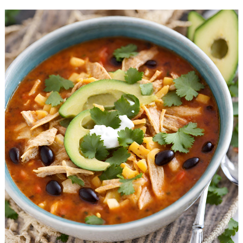 Slow Cooker Clean Eating Chicken Tortilla Soup