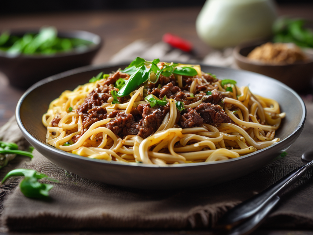 Ground Beef Mongolian Noodles (Sugar Free, Dairy Free)