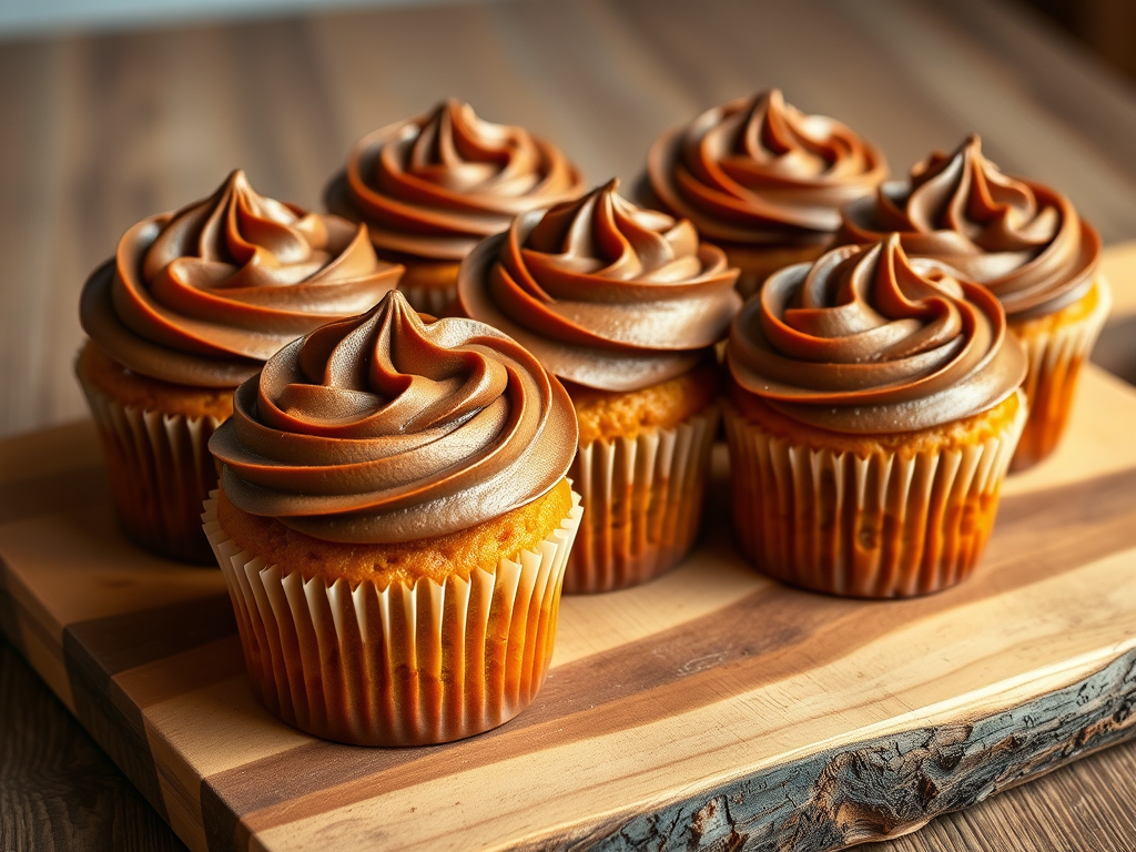 Pumpkin Spice Cupcakes with Espresso Frosting (Dairy-Free & No Processed Sugar)